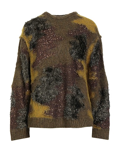 SEMICOUTURE Sweater Military green 32% Polyester, 30% Alpaca wool, 26% Polyamide, 12% Wool, Viscose