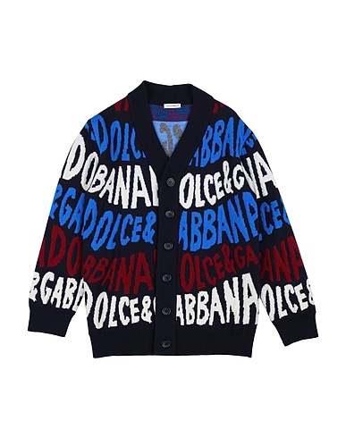 DOLCE&GABBANA Cardigan Blu notte 100% Lana Vergine