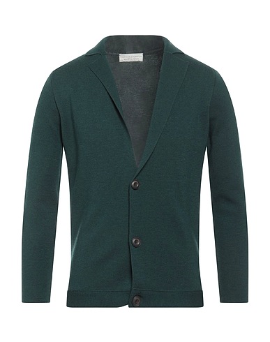 FILIPPO DE LAURENTIIS Cardigan Dark green 100% Merino Wool