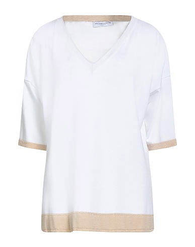 BLU BIANCO Jumper White 68% Viscose, 29% Polyamide, 3% Polyester