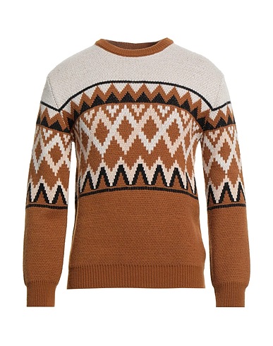 LUCA BERTELLI Jumper Camel 50% Wool, 50% Acrylic