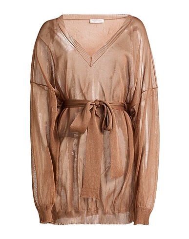 VALENTINO GARAVANI Jumper Brown 100% Silk