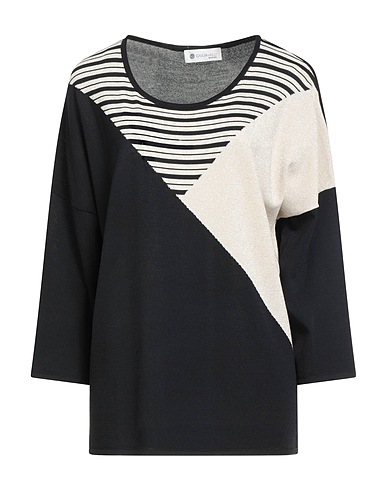 GIULIA VALLI Jumper Black 65% Viscose, 35% Polyamide