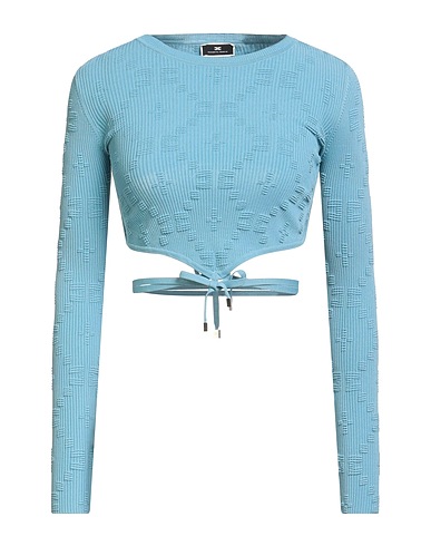 ELISABETTA FRANCHI Pullover Azurblau 74% Viskose, 26% Polyamid