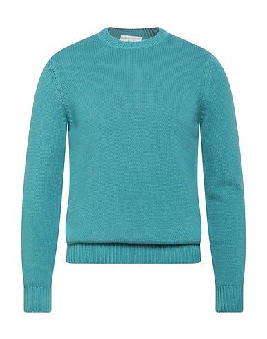 FILIPPO DE LAURENTIIS Jumper Deep teal 75% Super 120s Wool, 15% Silk, 10% Cashmere