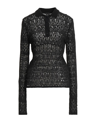 PINKO Sweater Black 45% Nylon, 30% Alpaca wool, 25% Wool