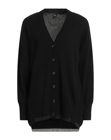 PINKO Cardigan Black 90% Wool, 10% Cashmere, Polyester, Metallic fiber