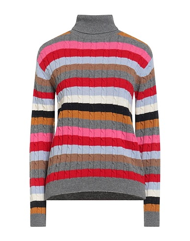 SEMICOUTURE Polo neck Grey 80% Wool, 20% Polyamide