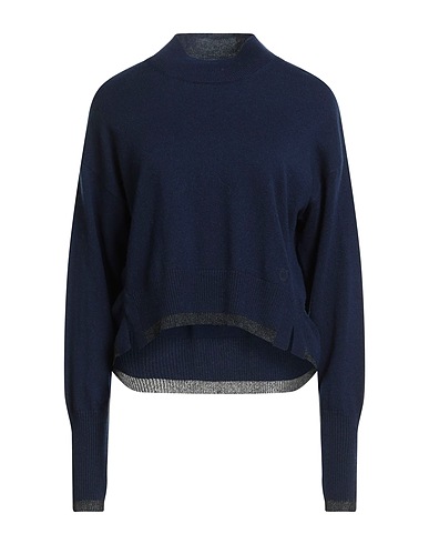 PINKO Sweater Midnight blue 90% Wool, 10% Cashmere, Polyester, Metallic fiber