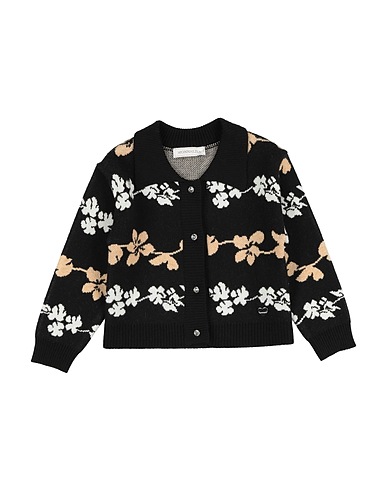 MONNALISA Cardigan Black 54% Polyester, 20% Polyamide, 20% Acrylic, 6% Wool