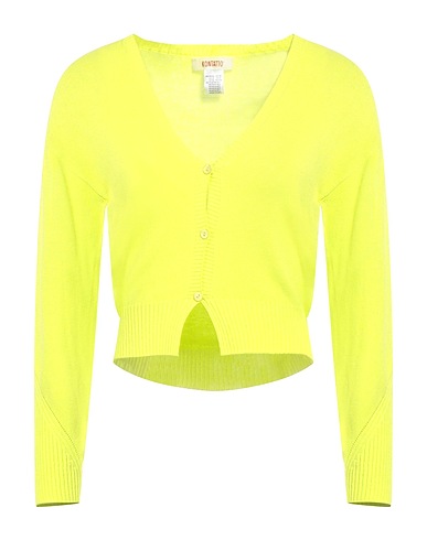 KONTATTO Cardigan Lime green 88% Viscose, 12% PBT - Polybutylene terephthalate