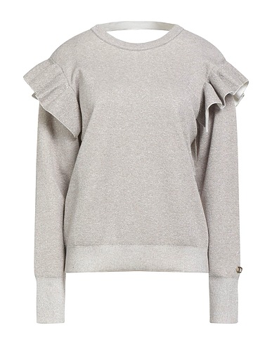 TWINSET Jumper Grey 65% Viscose, 22% Polyester, 7% Polyamide, 6% Metallic fiber