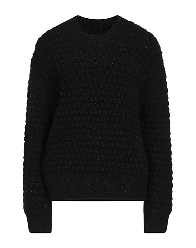 HEACH LAB Jumper Black 62% Acrylic, 23% Polyester, 12% Metallic fiber, 3% Elastane