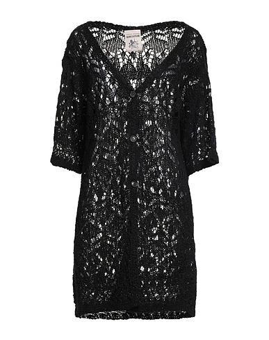 SEMICOUTURE Cardigan Black 84% Cotton, 16% Polyamide
