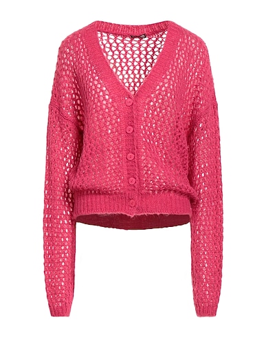 MALÌPARMI Cardigan Fucsia 43% Acrilico, 30% Poliammide, 27% Lana mohair