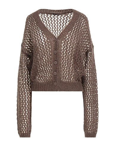 MALÌPARMI Cardigan Magenta 43% Acrylic, 30% Polyamide, 27% Mohair wool