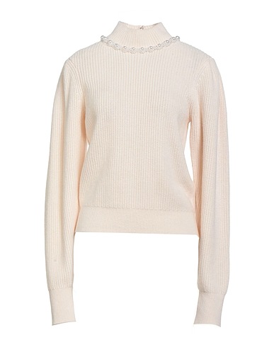 SANDRO Turtleneck Ivory 93% Wool, 7% Cashmere, ABS - Acrylonitrile Butadiene Styrene