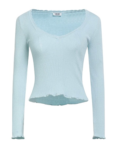 LIU •JO Jumper Sky blue 52% Viscose, 28% Polyester, 20% Polyamide