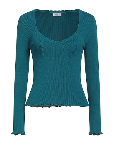 LIU •JO Jumper Deep teal 52% Viscose, 28% Polyester, 20% Polyamide