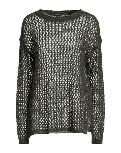 MALÌPARMI Jumper Military green 43% Acrylic, 30% Polyamide, 27% Mohair wool