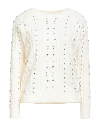 HEACH LAB Jumper Ivory 49% Polyamide, 28% Polyester, 19% Acrylic, 4% Wool