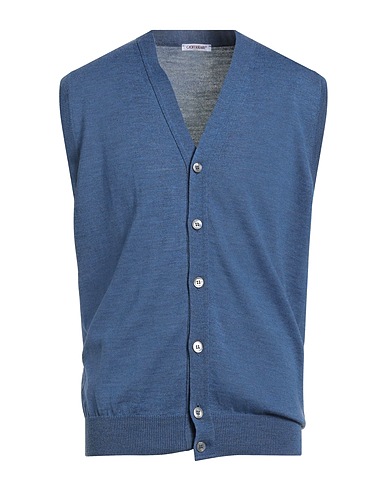 GIOFERRARI Cardigan Slate blue 100% Merino Wool