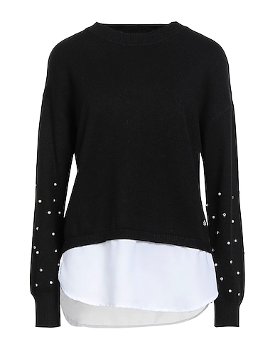 FRESH FLOWER Pullover Nero 51% Viscosa, 28% Poliestere, 21% Nylon