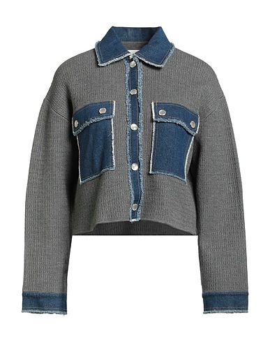 SANDRO Cardigan Grey 69% Viscose, 28% Polyester, 3% Polyamide