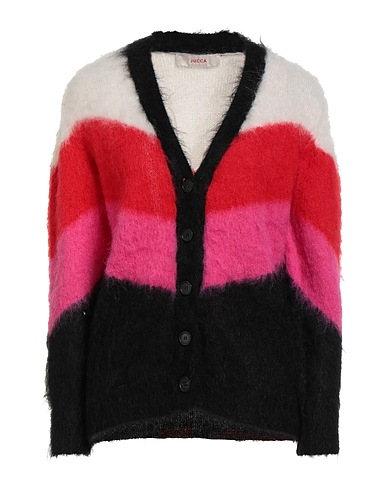 JUCCA Strickjacke Rot 48% Polyamid, 26% Alpakawolle, 26% Mohairwolle