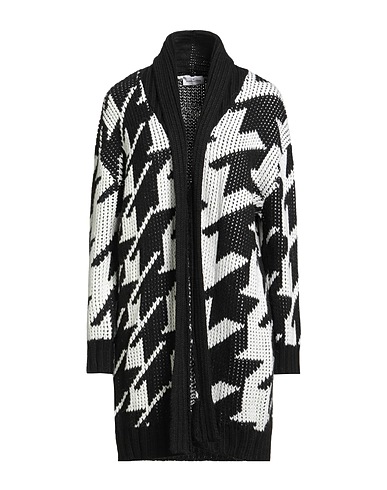 REBEL QUEEN by LIU •JO Cardigan Black 75% Acrylic, 10% Viscose, 10% Wool, 5% Alpaca wool