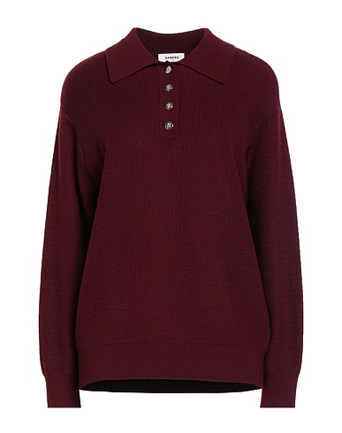 SANDRO Pullover Bordeaux 47% Acryl, 45% Wolle, 8% Polyamid