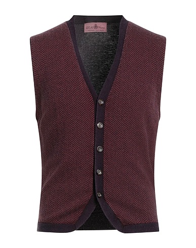 DELLA CIANA Cardigan Burgundy 80% Merino Wool, 20% Cashmere