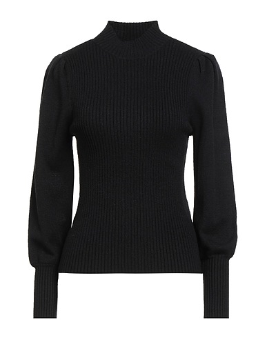 ONLY Polo neck Black 50% Viscose, 27% Nylon, 23% Polyester