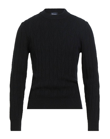DRUMOHR Pullover Blu notte 100% Lana d'agnello