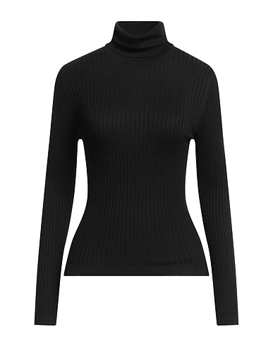 ONLY Polo neck Black 80% Viscose, 20% Polyester