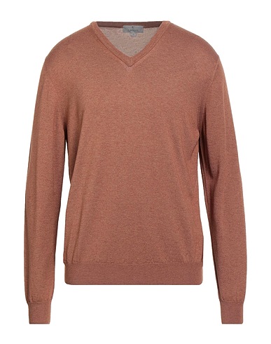 CANALI Jumper Brown 50% Cashmere, 50% Silk
