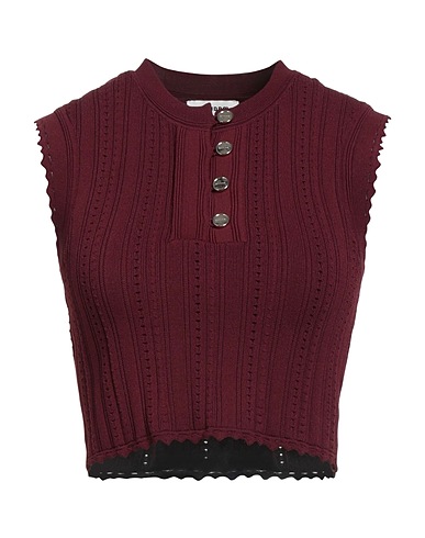 SANDRO Top Burgundy 52% Viscose, 46% Polyamide, 2% Elastane