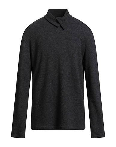 YOHJI YAMAMOTO POUR HOMME Polo neck Charcoal 100% Wool