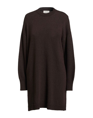 VICOLO Sweater Dark brown 40% Viscose, 30% Polyamide, 25% Wool, 5% Cashmere