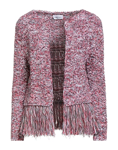 REBEL QUEEN by LIU •JO KNITWEAR Red 68% Cotton, 15% Linen, 12% Acrylic, 3% Viscose, 2% Synthetic fibers