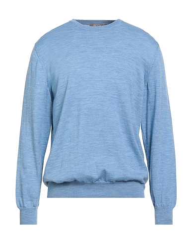 ANDREA FENZI Jumper Azure 100% Merino Wool