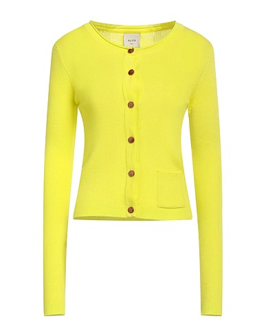 ALYSI Cardigan CRÈME Lime green 100% Wool
