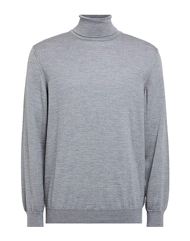 ANDREA FENZI Turtleneck Grey 100% Merino Wool
