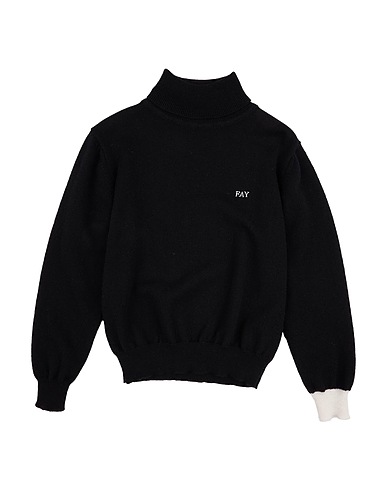 FAY Polo neck JUNIOR Black 90% Wool, 10% Cashmere