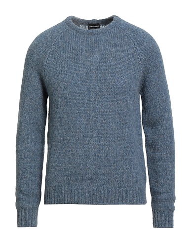 GIORGIO ARMANI Jumper Slate blue 74% Alpaca wool, 13% Wool, 13% Polyamide
