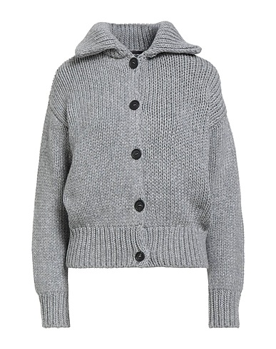 FABIANA FILIPPI Cardigan Grey 75% Wool, 15% Silk, 10% Cashmere