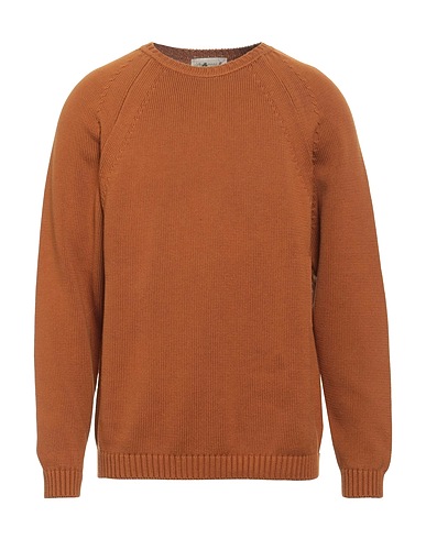 IRISH CRONE Jumper Camel 100% Cotton