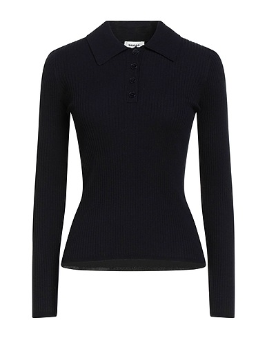 SANDRO Jumper Midnight blue 35% Polyester, 26% Wool, 23% Polyamide, 16% Acrylic