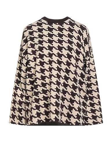 VICOLO Свитер Тёмно-коричневый 68% Вискоза, 29% Акрил, 3% Эластан