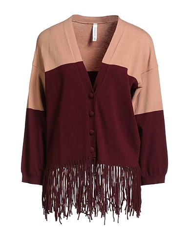 TENSIONE IN Strickjacke Bordeaux 50% Viskose, 27% Polyester, 23% Nylon